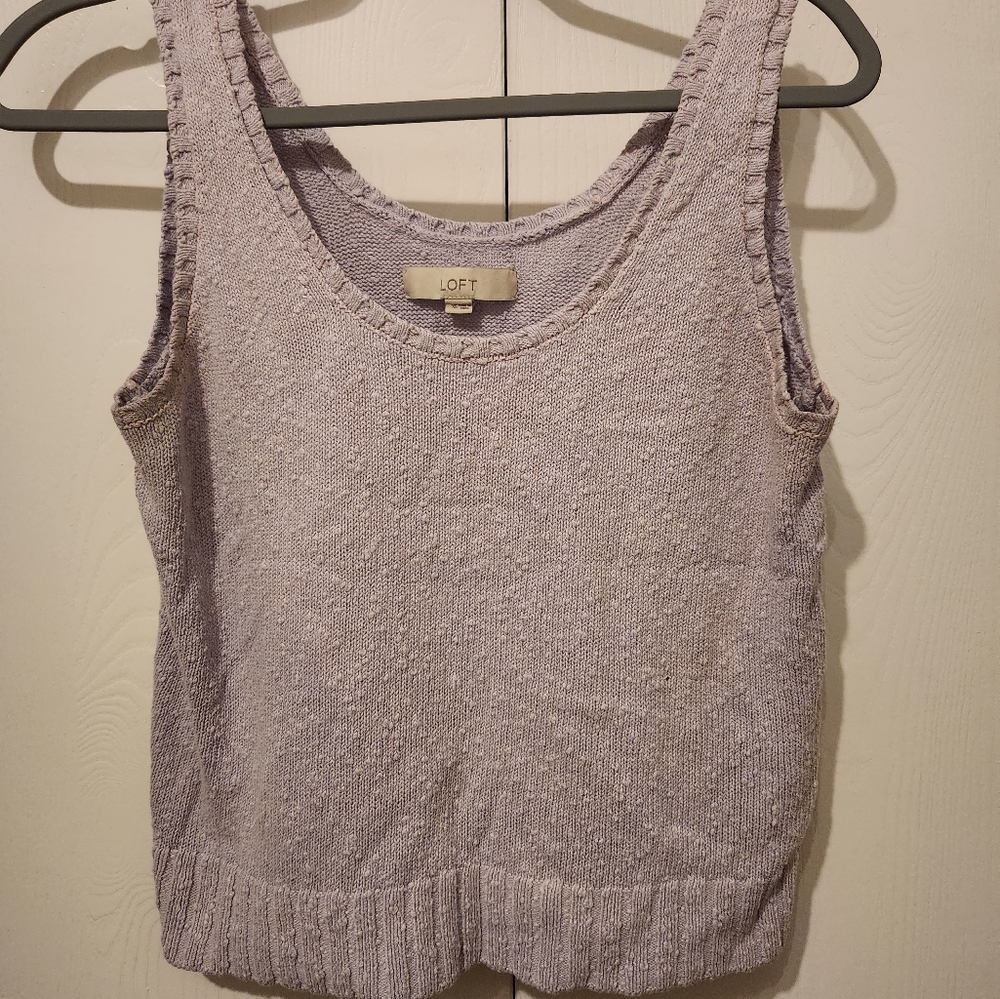 Loft Light pink dressy tank top